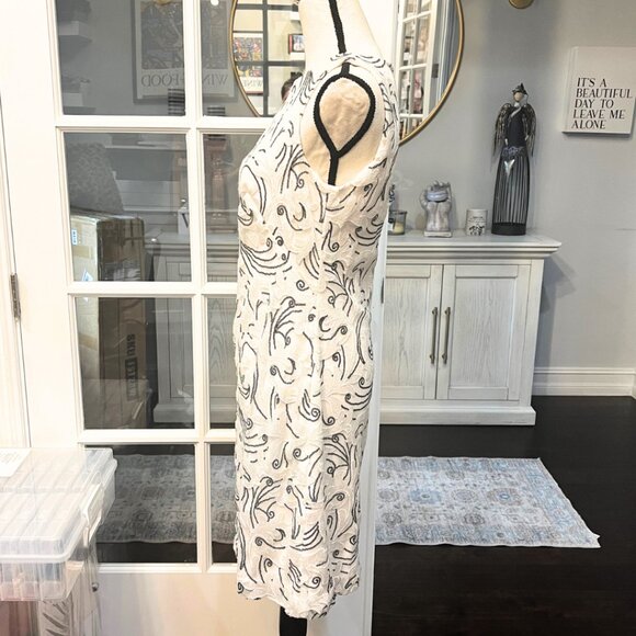 Lauren Ralph Lauren Black and White Sequence Evening Dress - Picture 5 of 9